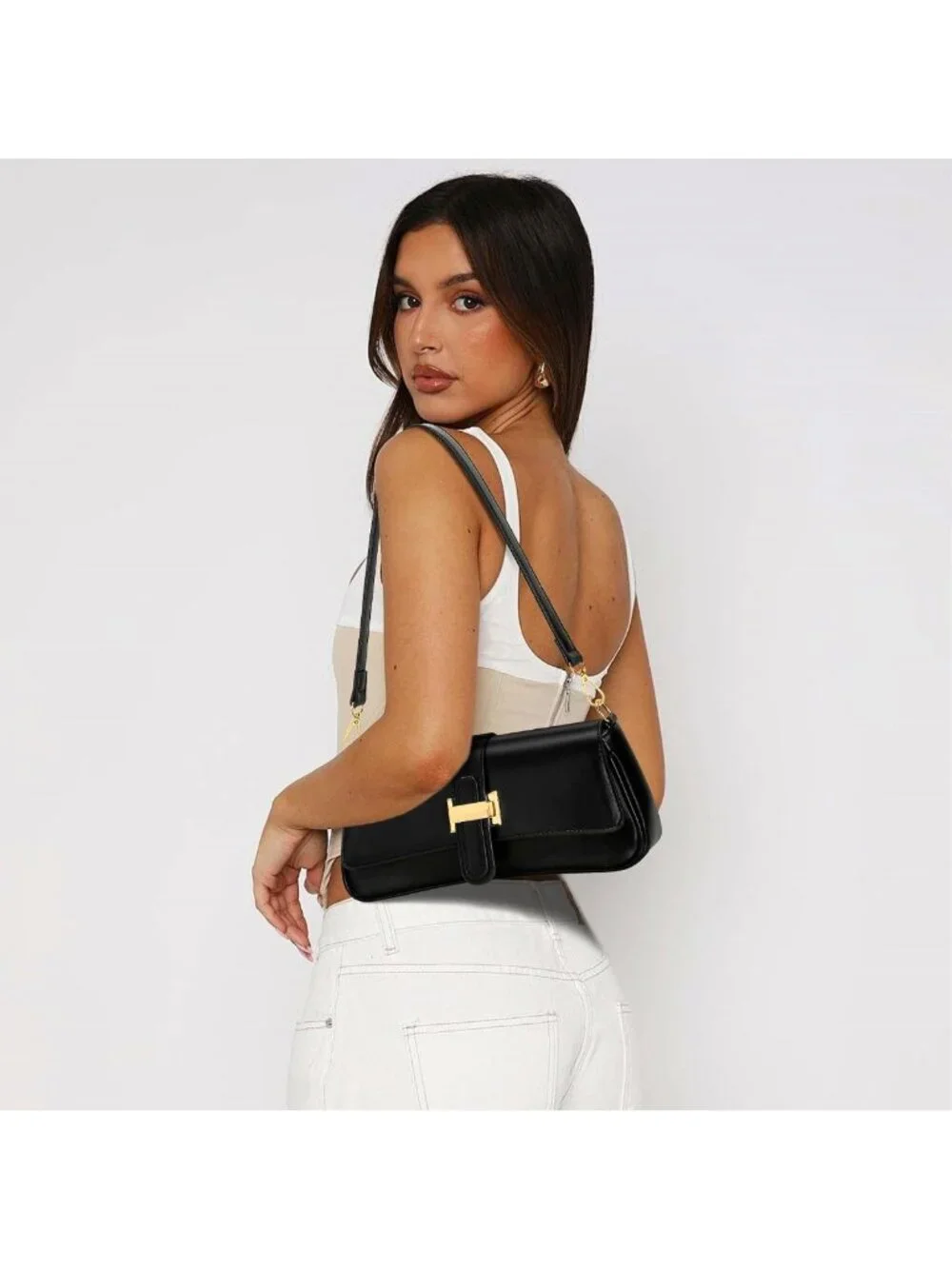 Trendy Mini Hobo Shoulder Bag for Women | Retro Vegan Leather Crossbody Clutch